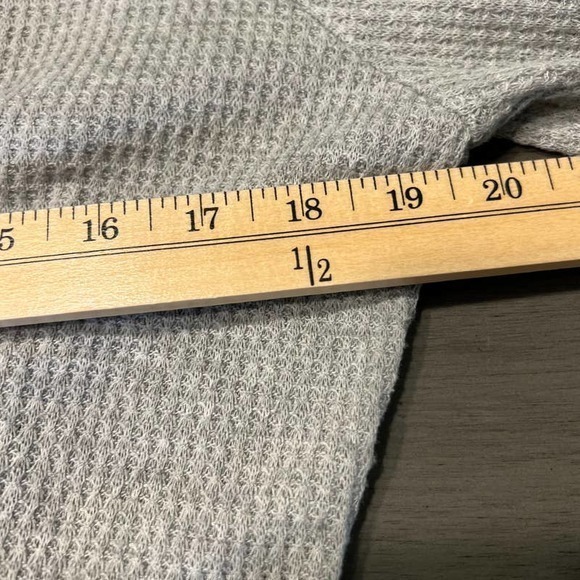 rxb Gray Open Front Cardigan Draped Lace Detail Lightweight‎ Size L - Picture 7 of 10